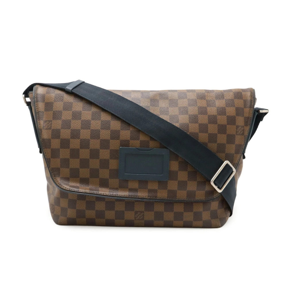 LOUIS VUITTON Damier Sprinter Messenger Crossbody Brown Navy Blue